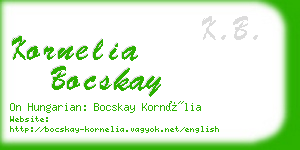 kornelia bocskay business card
